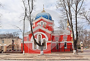 Red Church of the Holy Martyrs Adrian and Natalia in Odessa, Ukraine photo