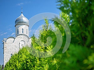 Church of the Holy martyrs Boris and Gleb in the city of Yukhnov, Kaluga region of Central Russia.