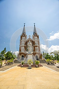 Church of the Holy Mother another name is Thanh Mau church in Bao Loc Town, Lam Dong, Vietnam
