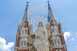 Church of the Holy Mother another name is Thanh Mau church in Bao Loc Town, Lam Dong, Vietnam