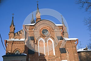 Church Of The Holy Rosary Of The Blessed Virgin Mary in Vladimir town, Russia.