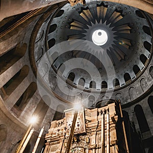 Church of the Holy Sepulchre in old city Jerusalem, Israel.
