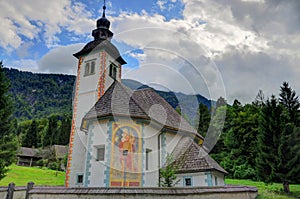 The Church of the Holy Spirit on Lake Bohinj, Slovenia