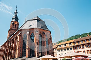 Church of the Holy Spirit at Market Square in Heidelberg, Germany