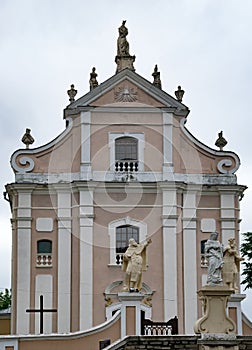 Church of the Holy Trinity of the Trinitarian Monastery in Ukrainian city Kamianets-Podilskyi, local landmark.