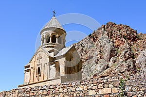 Church of Holy Virgin, Surb Astvatsatsin, in Noravank monastery complex, located near Yeghegnadzor city, Armenia