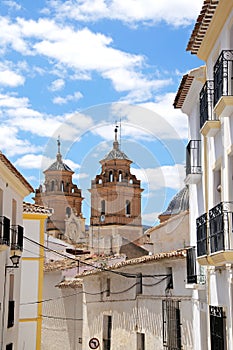 Church and houses, Velez Rubio, Spain. photo