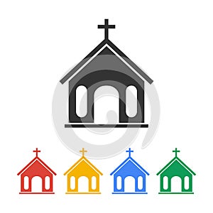 Church icon. illustration