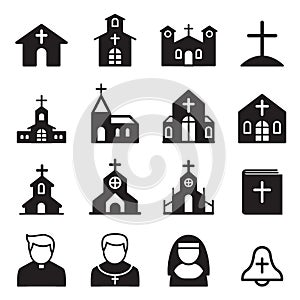 Church icon silhouette