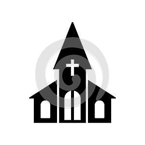 Church icon vector design template basic RGB
