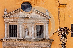 Church Iglesia de San Pedro Claver, colonial buildings located in Cartagena de Indias, in Colombia