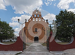 Church Iglesia de Santiago Apostol in Dzan, Yucatan, Mexico