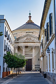 Church Iglesia del Colegio de Santa Victoria in Cordoba, Andalusia, Spain.