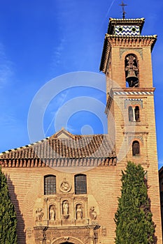 Church Iglesia of Santa Anna Rio Darro Granada Andalusia Spain