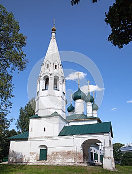 The church of Iliay the Prophet. Yaroslavl. RussiaTypes of the Yaroslavl region.