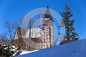 Church of the Immaculate Conception in Stary Smokovec Slovakia, High Tatras mountains.