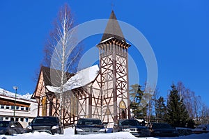 Church of the Immaculate Conception in Stary Smokovec Slovakia, High Tatras mountains.