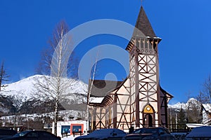 Church of the Immaculate Conception in Stary Smokovec Slovakia, High Tatras mountains.