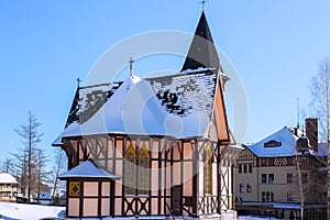 Church of the Immaculate Conception in Stary Smokovec Slovakia, High Tatras mountains.