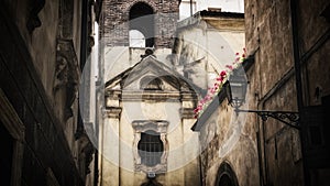 Church inside Castelvecchio fortress in Verona, Italy