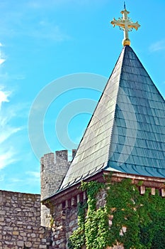 Church inside fortress wall