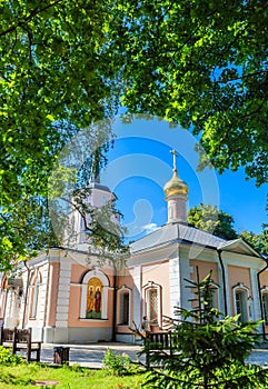 Church of the Intercession of the blessed virgin Mary in Pokrovskoe-Streshnevo in Moscow. Russia