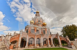 Church of the Intercession at Fili (1694) in Moscow, Russia photo