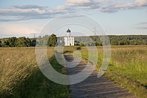 Church of Intercession of Holy Virgin Nerl river meadow summer