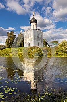 Church Intercession of Holy Virgin on Nerl River. Russia