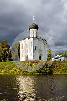 Church Intercession of Holy Virgin on Nerl River. Russia