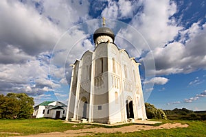 Church Intercession of Holy Virgin on Nerl River. Russia