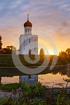 Church Intercession of Holy Virgin on the Nerl River. Russia