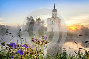 Church of the Intercession on the Nerl in Bogolyubovo, Russia photo