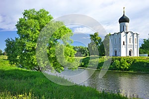 Church of the Intercession on the Nerl. Russia, the village Bogolyubovo.