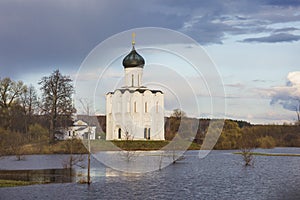 Church of the Intercession on the Nerl. Vladimir region, Russia.