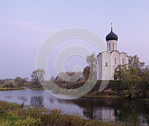 Church of the Intercession on the River Nerl in au photo