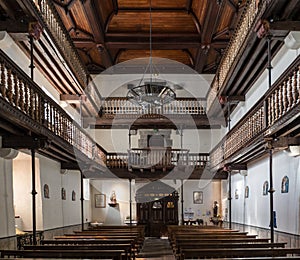 Church interior and galleries