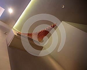 Church Interior and Organ Pipes