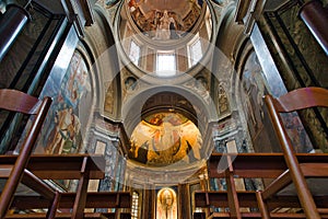 Church interior in Rome, Santa Prassede, Italy