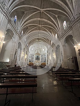 Church interior in Vinarosse Spain