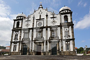 Church on the island of Flores Azores Portugal