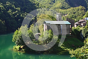 Church at isola santa, garfagnana, italy