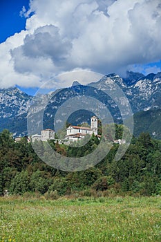 Church in Italian Alps