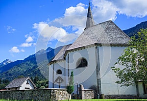 Church in Italian Alps