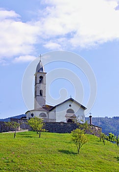 Church in the Italian mountain village