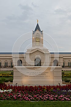 The Church of Jesus Christ of Latter-Day Saints Temple in Fort C