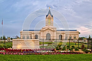 The Church of Jesus Christ of Latter-Day Saints Temple in Fort C