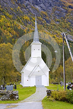 church Jostedal, Norway photo