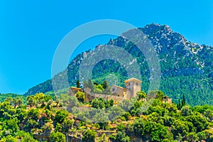 Church of Juan Bautista at Deia Village at Mallorca, Spain