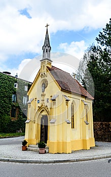 Church Kapelle in Wasserburg bavaria Bayern, Germany